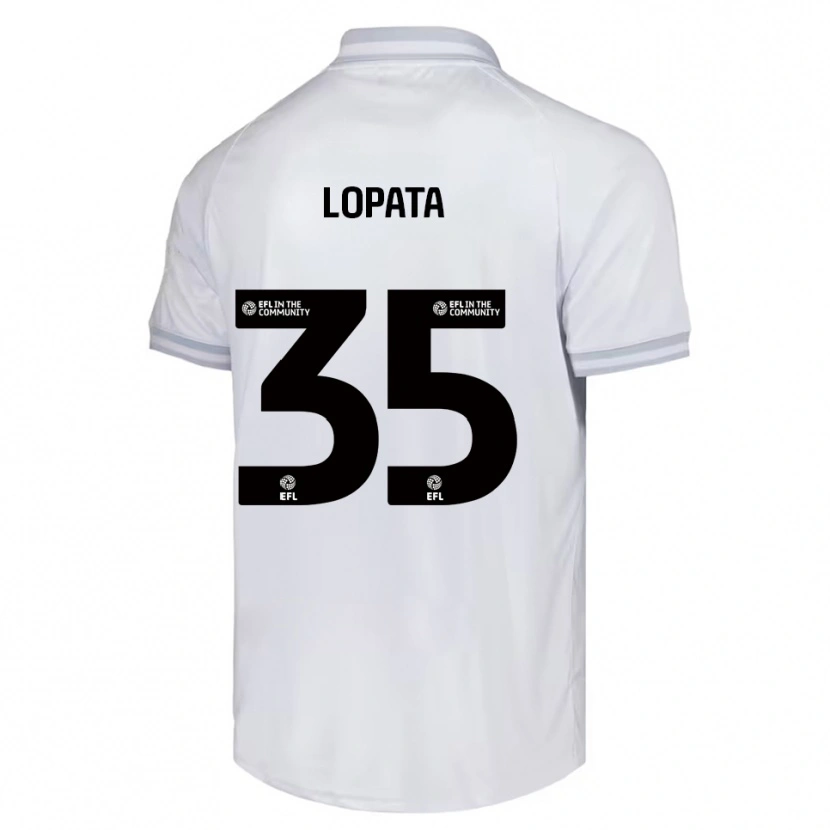 Danxen Dětské Kacper Lopata #35 Bílá Šedá Černá Daleko Hráčské Dresy 2025/26 Dres