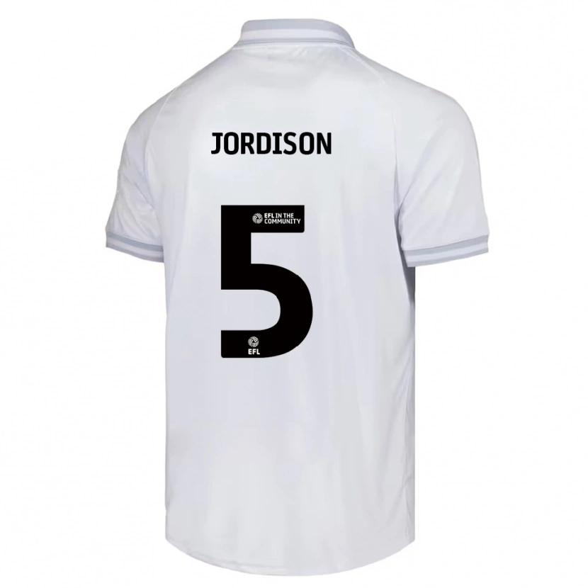 Danxen Dětské Ben Jordison #5 Bílá Šedá Černá Daleko Hráčské Dresy 2025/26 Dres