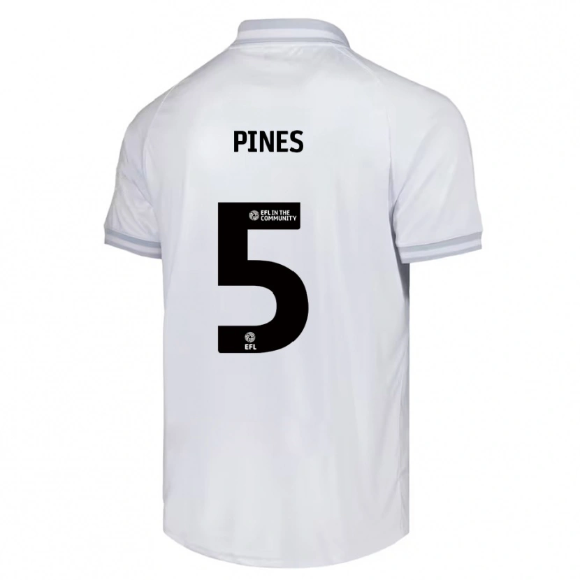 Danxen Dětské Donovan Pines #5 Bílá Šedá Černá Daleko Hráčské Dresy 2025/26 Dres