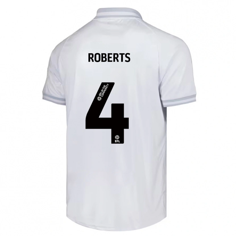 Danxen Dětské Marc Roberts #4 Bílá Šedá Černá Daleko Hráčské Dresy 2025/26 Dres