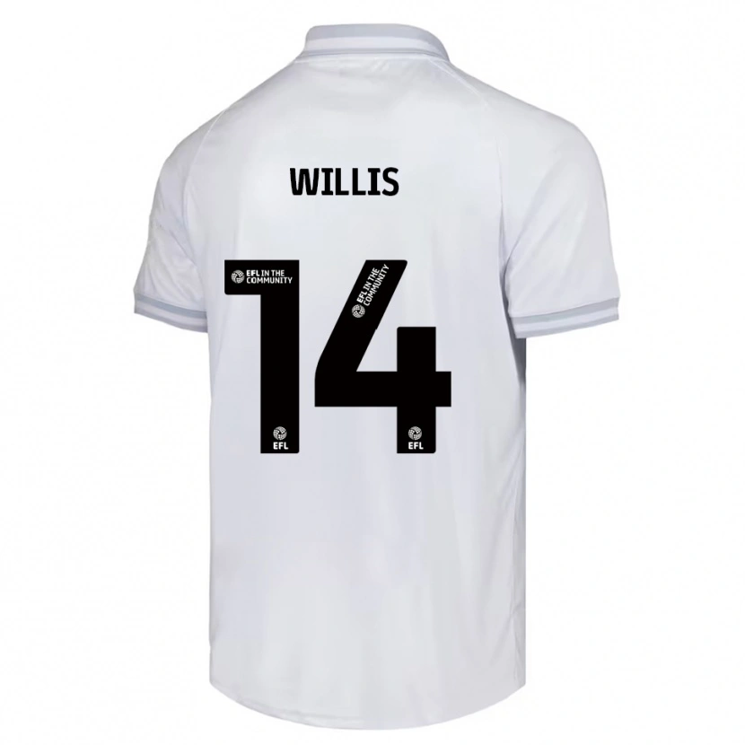 Danxen Dětské Nathan Willis #14 Bílá Šedá Černá Daleko Hráčské Dresy 2025/26 Dres