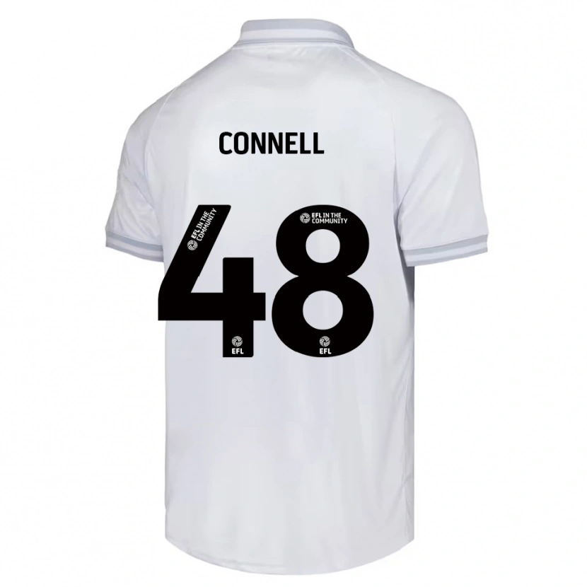 Danxen Dětské Luca Connell #48 Bílá Šedá Černá Daleko Hráčské Dresy 2025/26 Dres