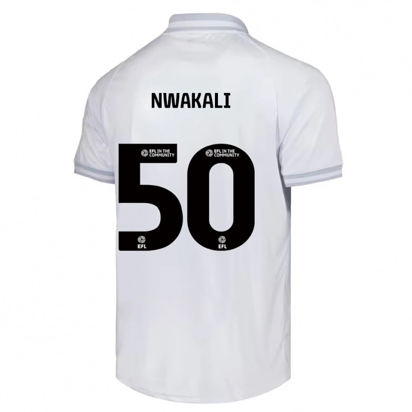 Danxen Dětské Kelechi Nwakali #50 Bílá Šedá Černá Daleko Hráčské Dresy 2025/26 Dres