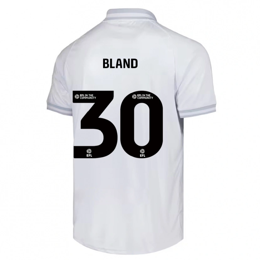 Danxen Dětské Jonathan Bland #30 Bílá Šedá Černá Daleko Hráčské Dresy 2025/26 Dres