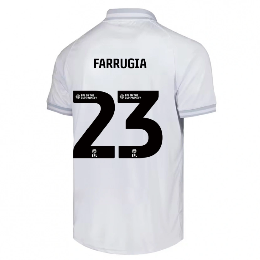 Danxen Dětské Neil Farrugia #23 Bílá Šedá Černá Daleko Hráčské Dresy 2025/26 Dres