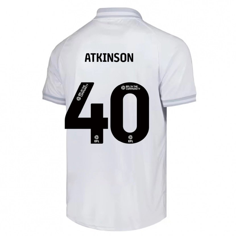 Danxen Dětské Aaron Atkinson #40 Bílá Šedá Černá Daleko Hráčské Dresy 2025/26 Dres