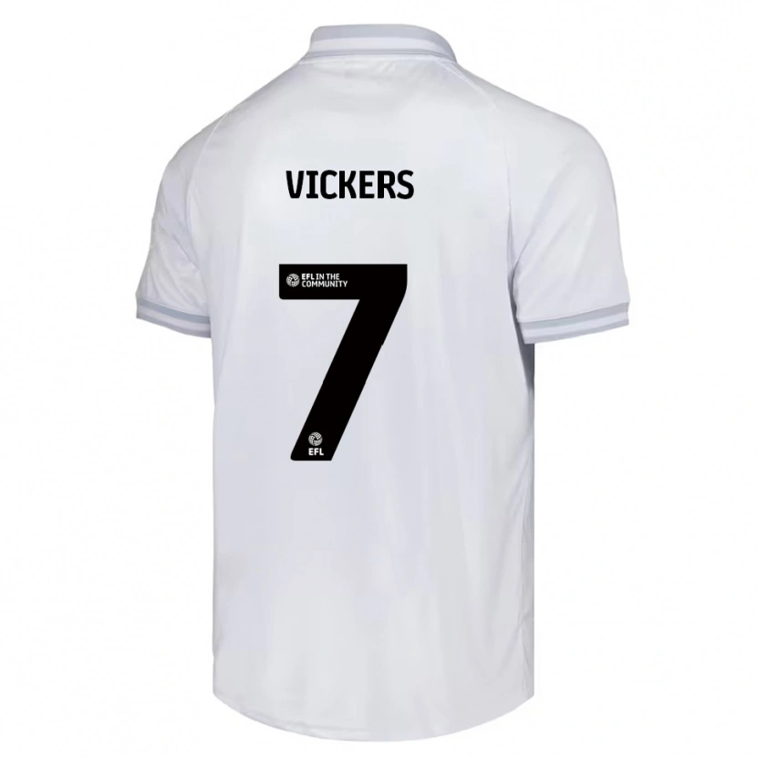 Danxen Dětské Caylan Vickers #7 Bílá Šedá Černá Daleko Hráčské Dresy 2025/26 Dres