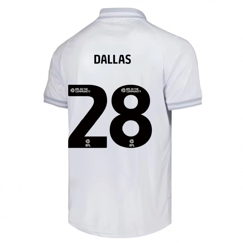 Danxen Dětské Andy Dallas #28 Bílá Šedá Černá Daleko Hráčské Dresy 2025/26 Dres