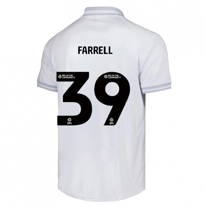 Danxen Dětské Leo Farrell #39 Bílá Šedá Černá Daleko Hráčské Dresy 2025/26 Dres