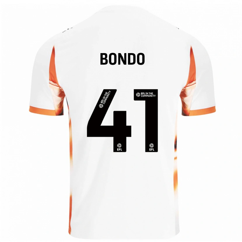 Danxen Dětské Terry Bondo #41 Bílá Oranžová Černá Daleko Hráčské Dresy 2025/26 Dres