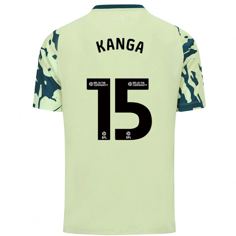 Danxen Dětské Wilfried Kanga #15 Tmavě Zelená Daleko Hráčské Dresy 2025/26 Dres