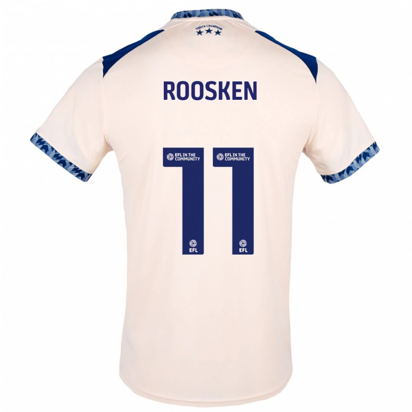 Danxen Dětské Ruben Roosken #11 Špinavě Bílá Námořnická Daleko Hráčské Dresy 2025/26 Dres