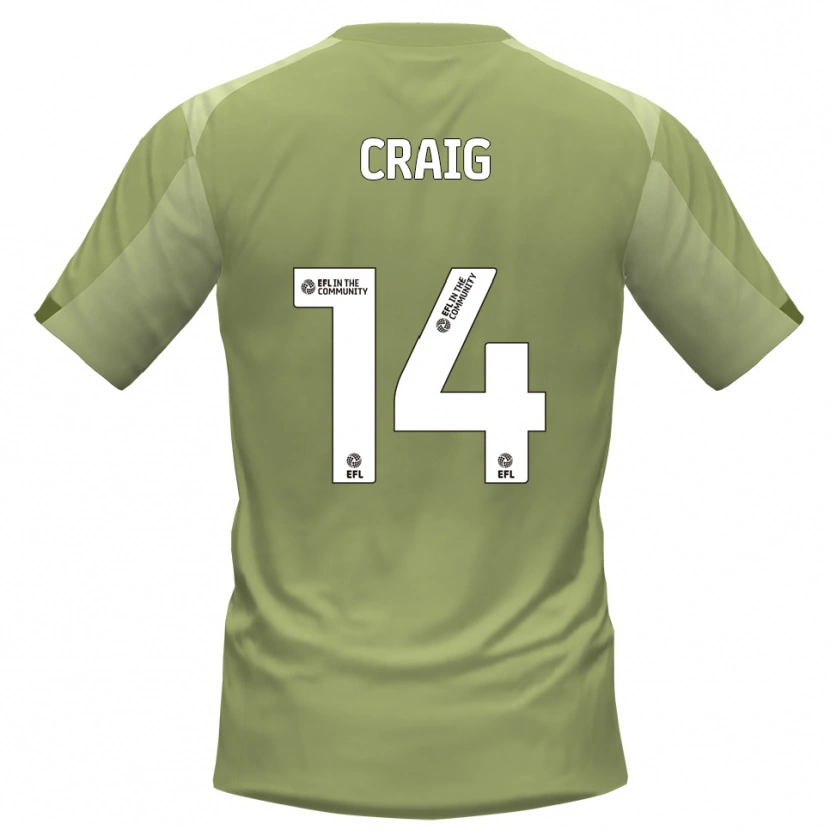 Danxen Dětské Michael Craig #14 Šalvějová Šampaňská Daleko Hráčské Dresy 2025/26 Dres