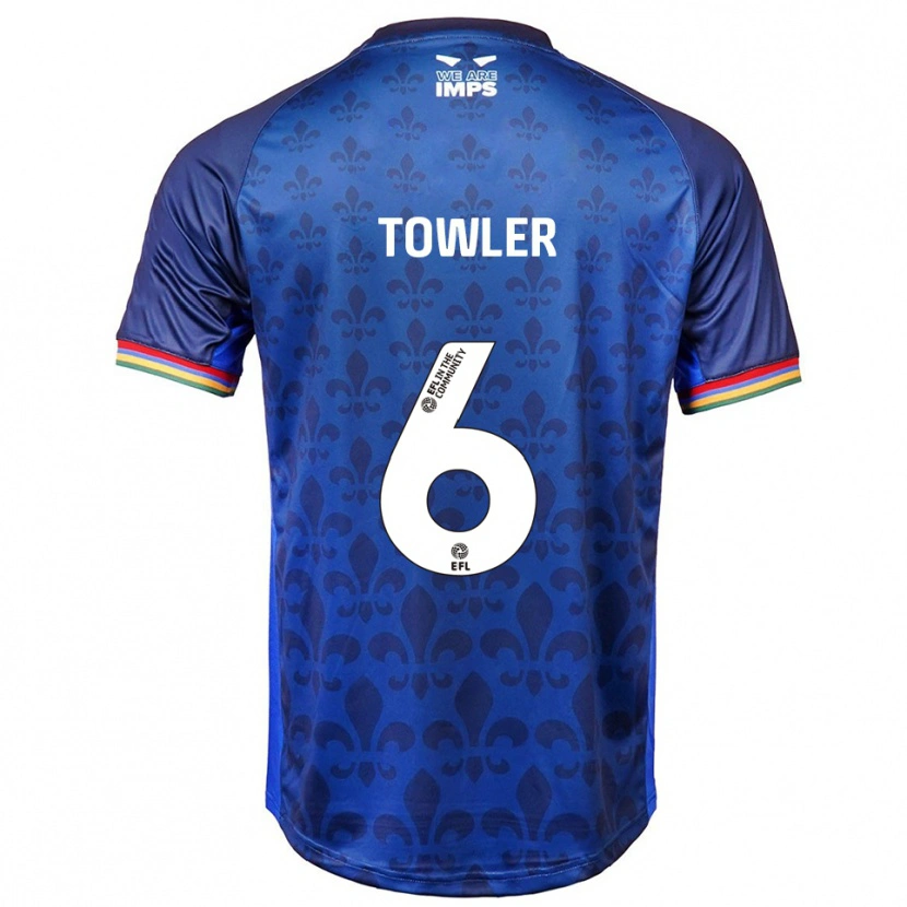 Danxen Dětské Ryley Towler #6 Modrá Námořnická Daleko Hráčské Dresy 2025/26 Dres