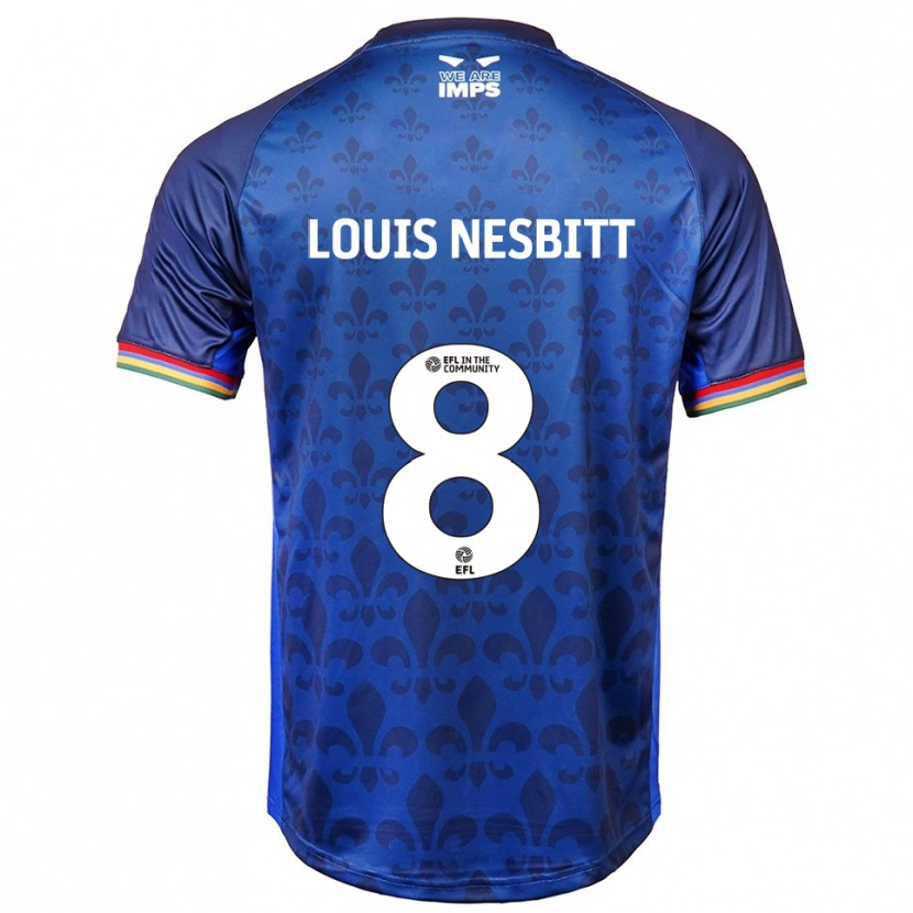 Danxen Dětské Louis Nesbitt #8 Modrá Námořnická Daleko Hráčské Dresy 2025/26 Dres