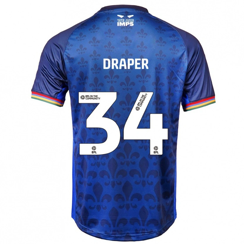 Danxen Dětské Freddie Draper #34 Modrá Námořnická Daleko Hráčské Dresy 2025/26 Dres
