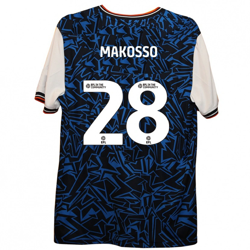 Danxen Dětské Christ Makosso #28 Modrá Černá Bílá Daleko Hráčské Dresy 2025/26 Dres