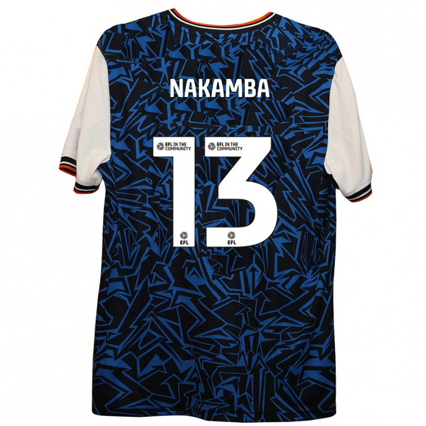 Danxen Dětské Marvelous Nakamba #13 Modrá Černá Bílá Daleko Hráčské Dresy 2025/26 Dres