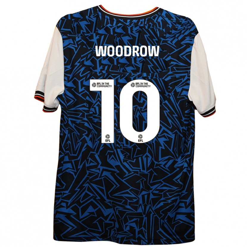 Danxen Dětské Cauley Woodrow #10 Modrá Černá Bílá Daleko Hráčské Dresy 2025/26 Dres