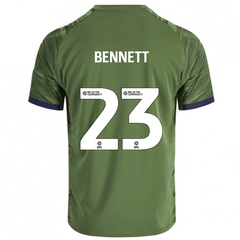 Danxen Dětské Renai Bennett #23 Zelená Bílá Daleko Hráčské Dresy 2025/26 Dres