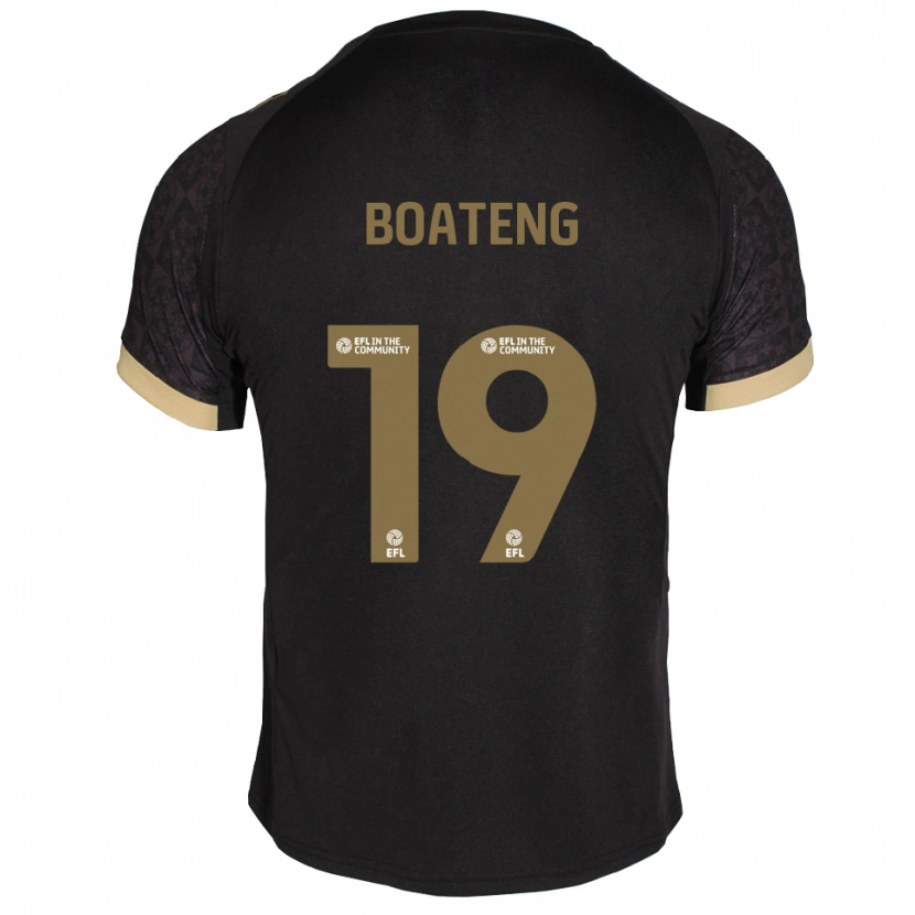 Danxen Dětské Malachi Boateng #19 Černá Zlatá Daleko Hráčské Dresy 2025/26 Dres