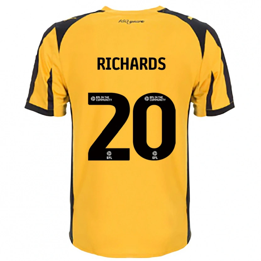 Danxen Dětské Rico Richards #20 Oranžová Černá Daleko Hráčské Dresy 2025/26 Dres