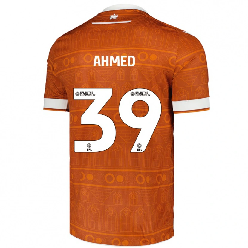 Danxen Dětské Ashqar Ahmed #39 Oranžová Bílá Daleko Hráčské Dresy 2025/26 Dres