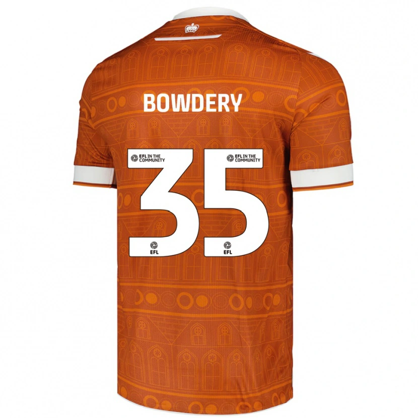 Danxen Dětské Carter Bowdery #35 Oranžová Bílá Daleko Hráčské Dresy 2025/26 Dres