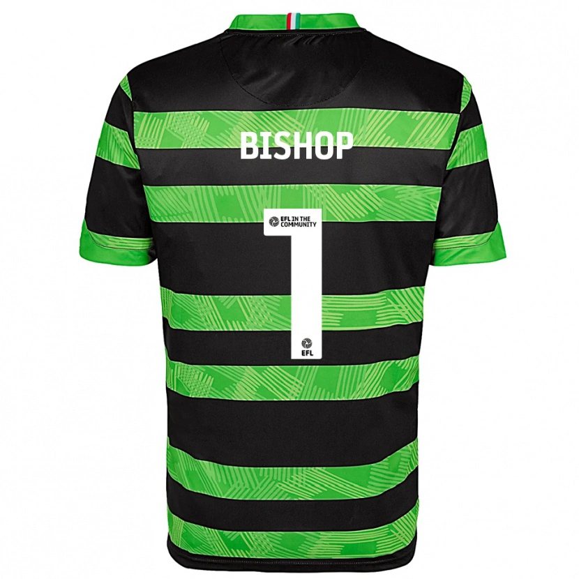 Danxen Dětské Nathan Bishop #1 Černá Zelená Daleko Hráčské Dresy 2025/26 Dres