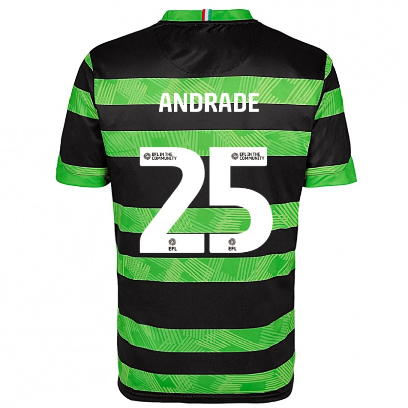 Danxen Dětské Maria Andrade #25 Černá Zelená Daleko Hráčské Dresy 2025/26 Dres