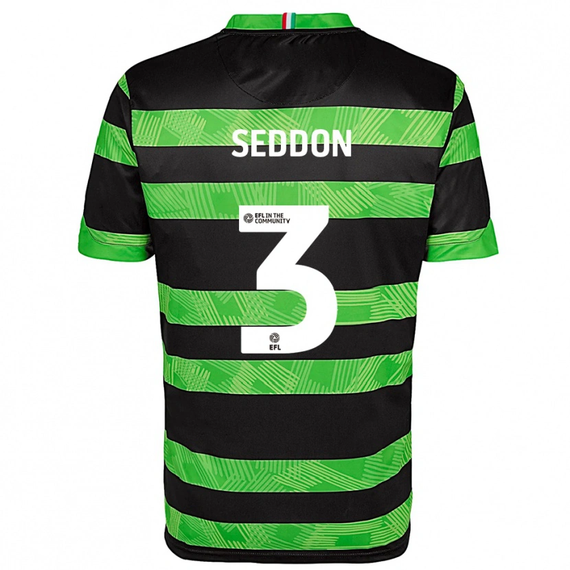 Danxen Dětské Steve Seddon #3 Černá Zelená Daleko Hráčské Dresy 2025/26 Dres