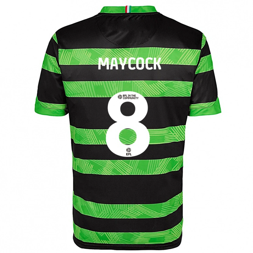 Danxen Dětské Callum Maycock #8 Černá Zelená Daleko Hráčské Dresy 2025/26 Dres