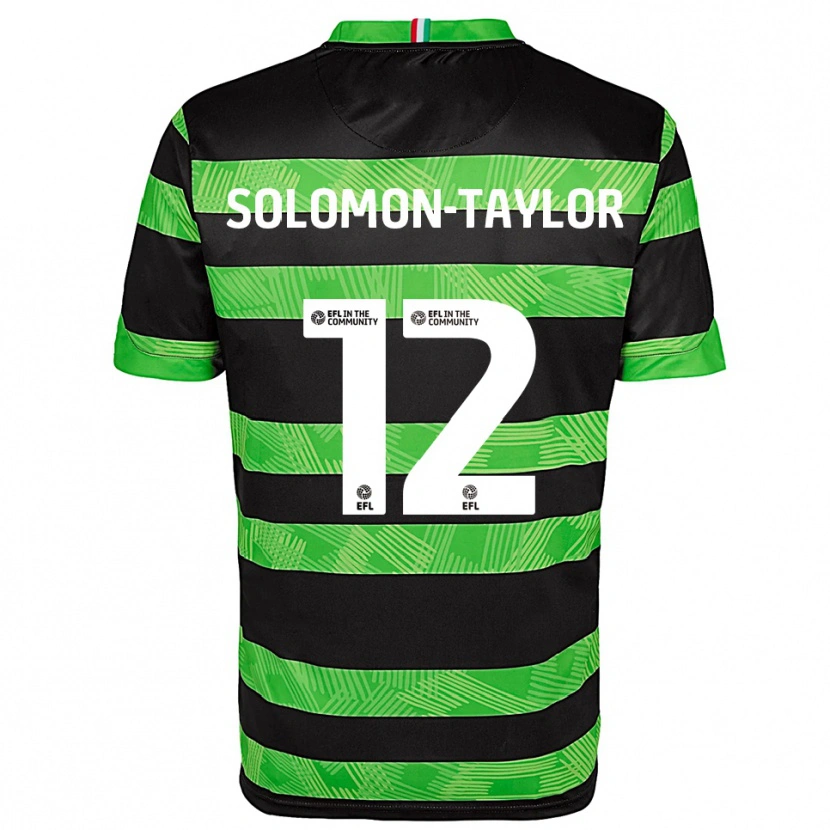 Danxen Dětské Kau'inohea Solomon-Taylor #12 Černá Zelená Daleko Hráčské Dresy 2025/26 Dres