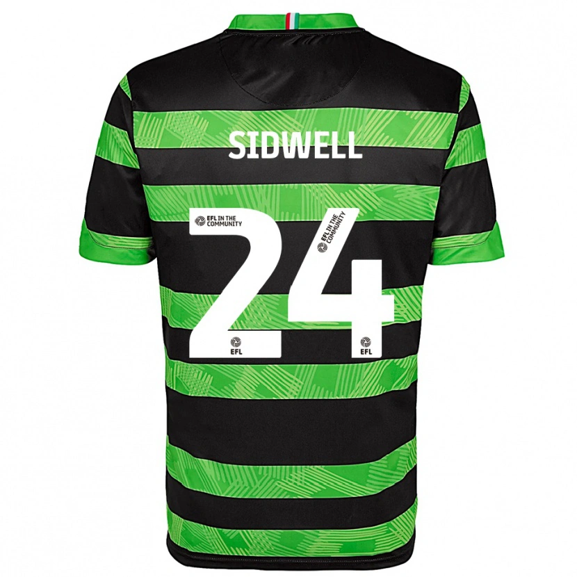 Danxen Dětské Harry Sidwell #24 Černá Zelená Daleko Hráčské Dresy 2025/26 Dres
