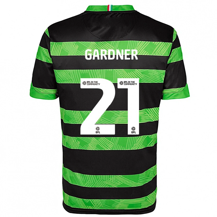 Danxen Dětské Remmi Gardner #21 Černá Zelená Daleko Hráčské Dresy 2025/26 Dres