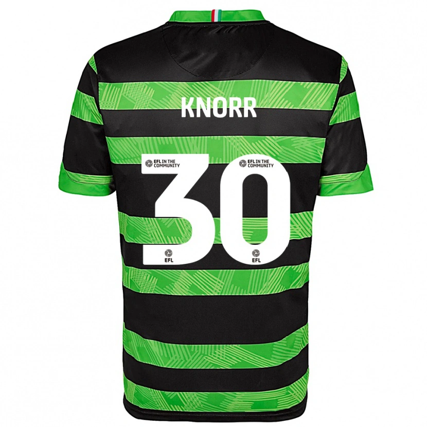 Danxen Dětské Dior Knorr #30 Černá Zelená Daleko Hráčské Dresy 2025/26 Dres