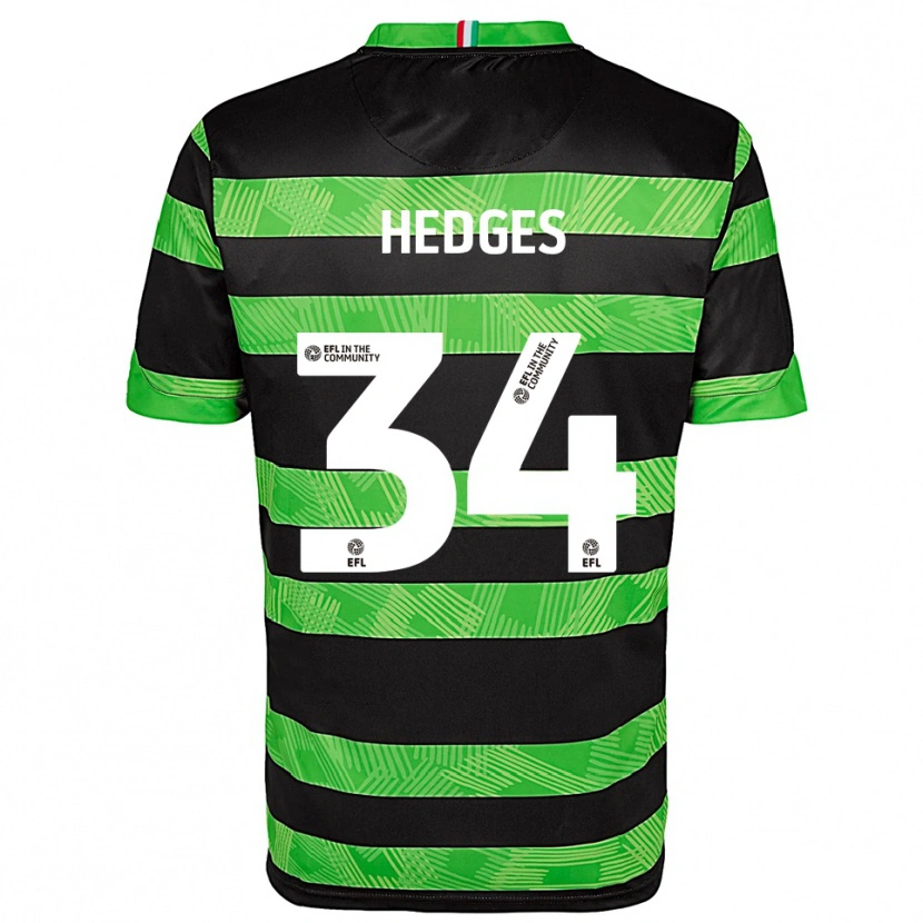 Danxen Dětské Harry Hedges #34 Černá Zelená Daleko Hráčské Dresy 2025/26 Dres