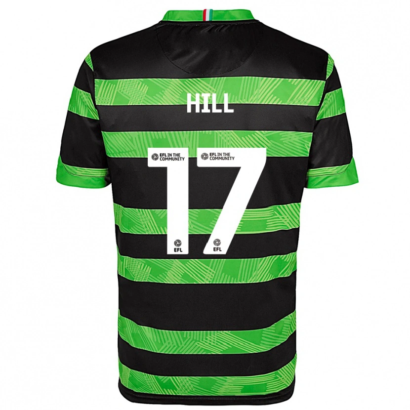 Danxen Dětské Anisha Hill #17 Černá Zelená Daleko Hráčské Dresy 2025/26 Dres