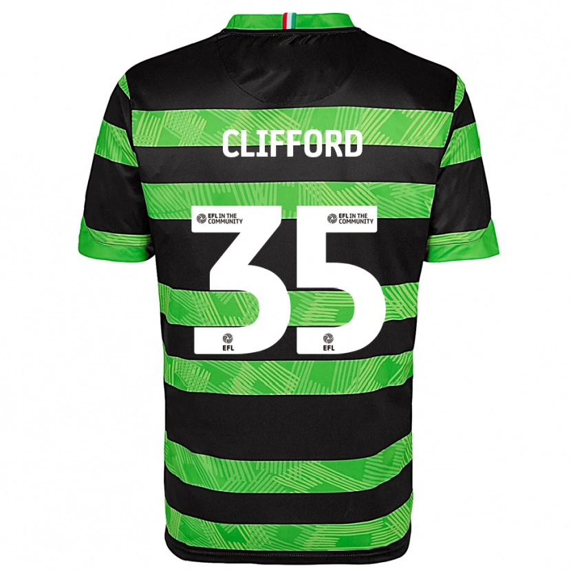 Danxen Dětské Georgia Clifford #35 Černá Zelená Daleko Hráčské Dresy 2025/26 Dres