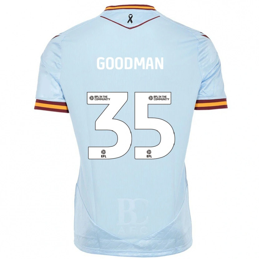 Danxen Dětské George Goodman #35 Nebesky Modrá Daleko Hráčské Dresy 2025/26 Dres