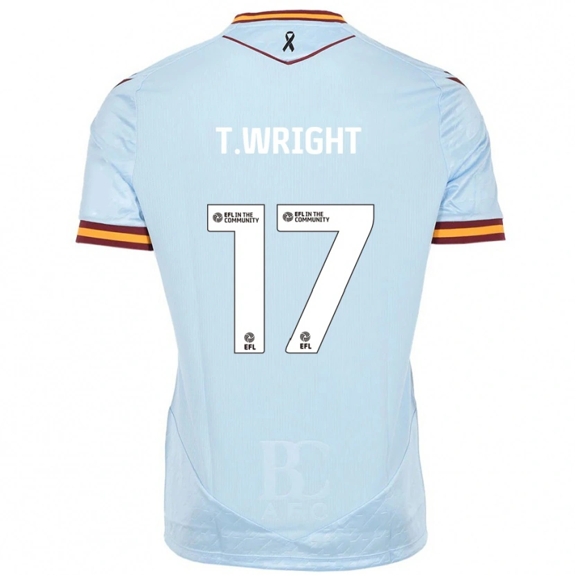 Danxen Dětské Tyreik Wright #17 Nebesky Modrá Daleko Hráčské Dresy 2025/26 Dres