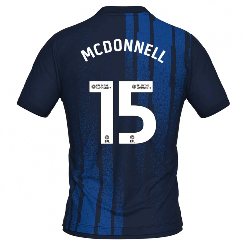 Danxen Dětské Jamie Mcdonnell #15 Námořnická Bílá Daleko Hráčské Dresy 2025/26 Dres