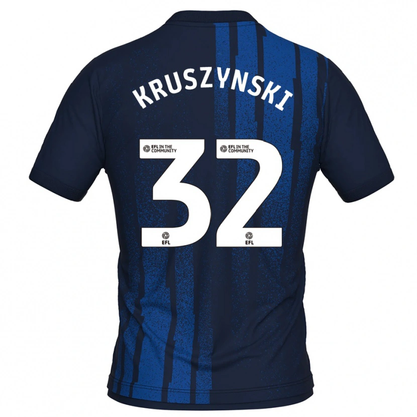 Danxen Dětské Jakub Kruszynski #32 Námořnická Bílá Daleko Hráčské Dresy 2025/26 Dres