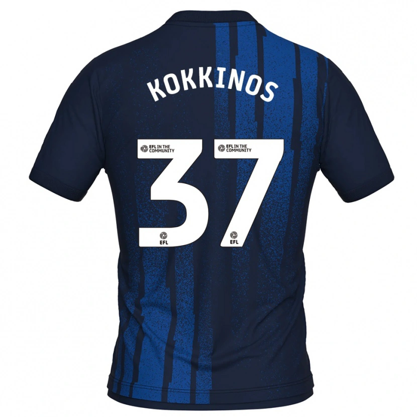Danxen Dětské Ronnie Kokkinos #37 Námořnická Bílá Daleko Hráčské Dresy 2025/26 Dres