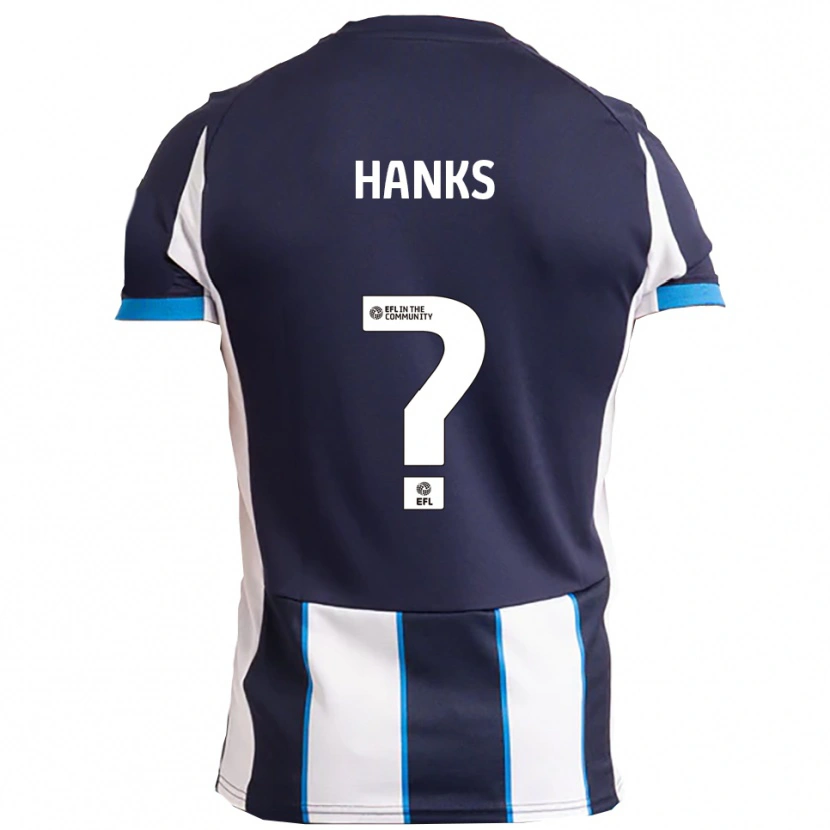 Danxen Dětské Natasha Hanks #0 Bílá Námořnická Daleko Hráčské Dresy 2025/26 Dres