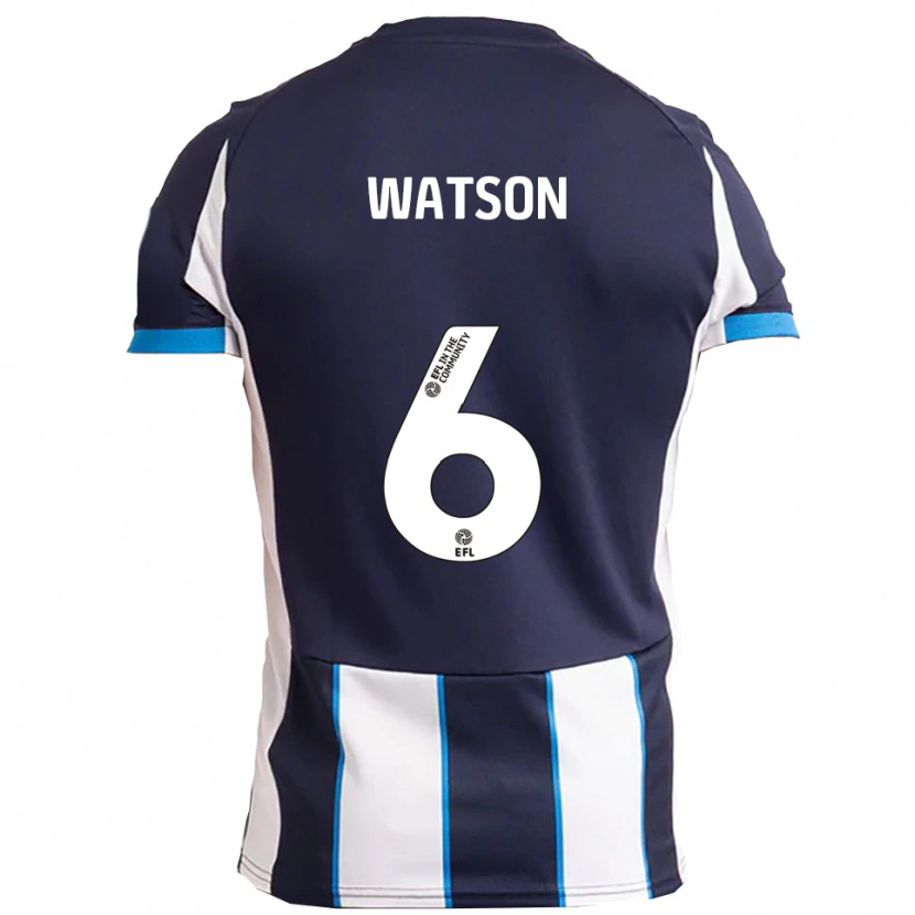 Danxen Dětské Rhys Watson #6 Bílá Námořnická Daleko Hráčské Dresy 2025/26 Dres