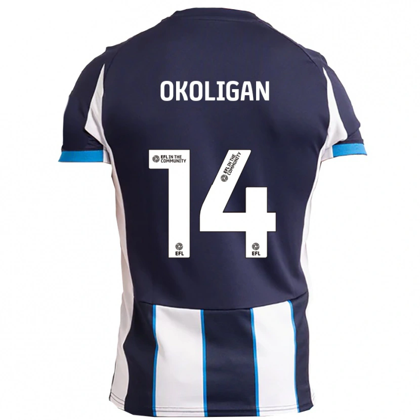 Danxen Dětské Desire Okoligan #14 Bílá Námořnická Daleko Hráčské Dresy 2025/26 Dres