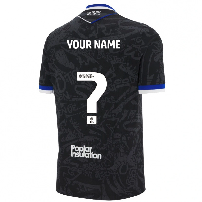 Danxen Dětské Tvé Jméno #0 Černá Bílá Daleko Hráčské Dresy 2025/26 Dres