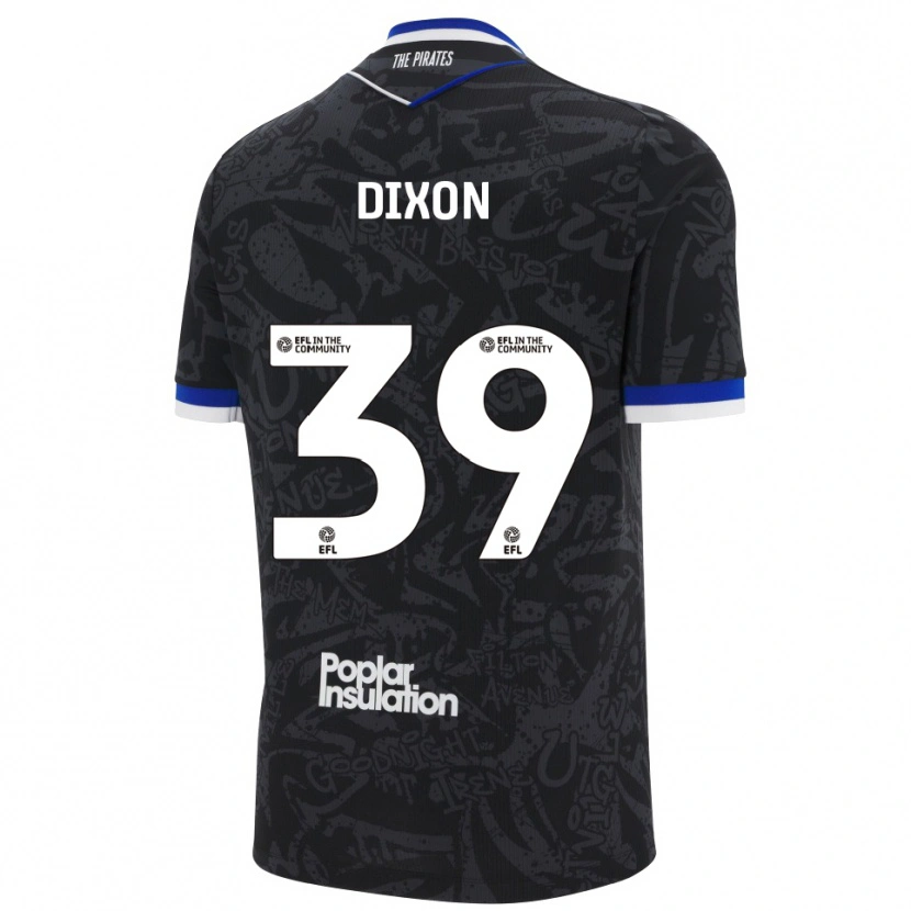 Danxen Dětské Quincy Dixon #39 Černá Bílá Daleko Hráčské Dresy 2025/26 Dres