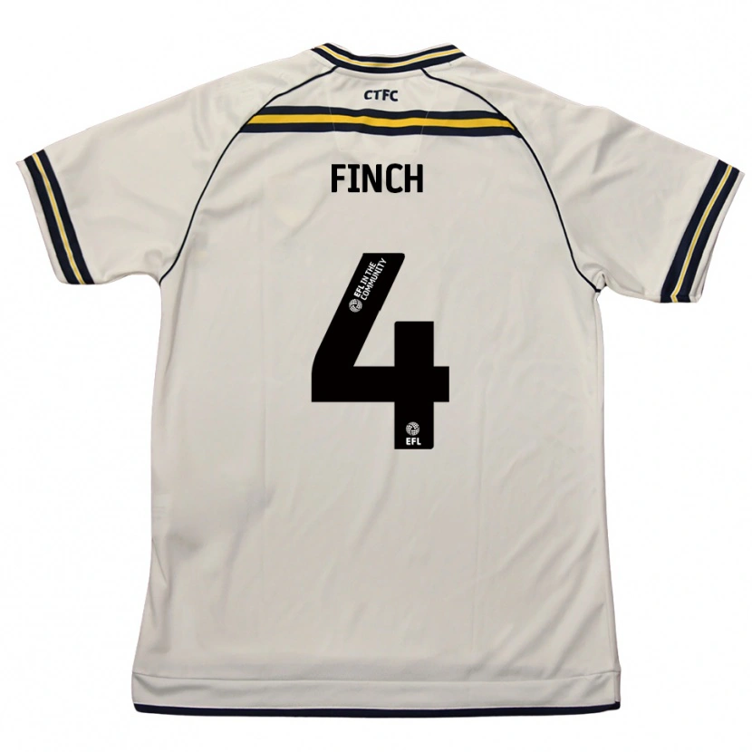 Danxen Dětské Holly Finch #4 Bílá Námořnická Daleko Hráčské Dresy 2025/26 Dres